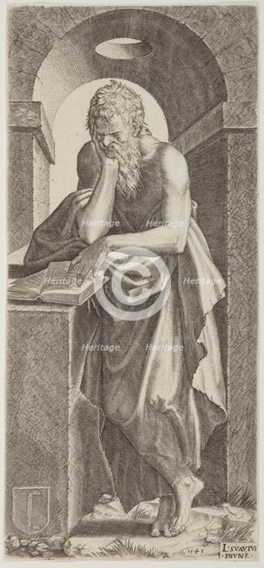 St Simon. Plate 4. From: Christ and the Apostles, 1545. Creator: Lambert Suavius.