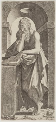 St Simon. Plate 4. From: Christ and the Apostles, 1545. Creator: Lambert Suavius