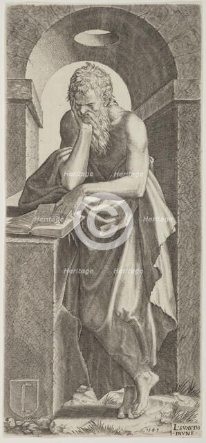 St Simon. Plate 4. From: Christ and the Apostles, 1545. Creator: Lambert Suavius.