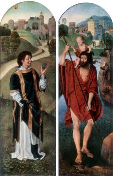 St Stephen and St Christopher (1927). Artist: Hans Memling