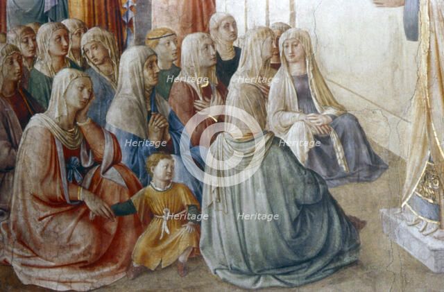 'St Stephen Preaching' (detail), mid 15th century. Artist: Fra Angelico