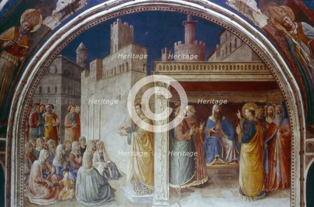 'St Stephen Preaching', mid 15th century. Artist: Fra Angelico