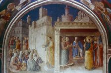 St Stephen Preaching mid 15th century. Artist: Fra Angelico
