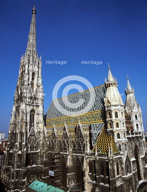 St Stephen's Cathedral, (Stephansdom), Vienna, Austria. Creator: Peter Thompson.