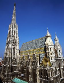 St Stephen's Cathedral, (Stephansdom), Vienna, Austria. Creator: Peter Thompson