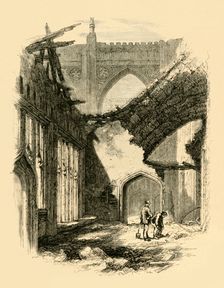 St. Stephen's Chapel. - Interior after the Fire 1881. Creator: Unknown