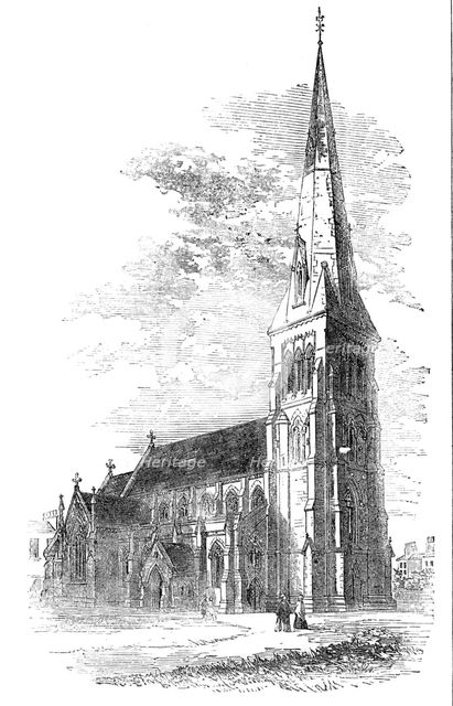 St. Stephen's Church, Westbourne-Park, Paddington, 1856.  Creator: Unknown.