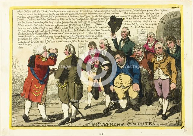 St. Stephen's Statute, published February 6, 1806. Creator: Charles Williams.