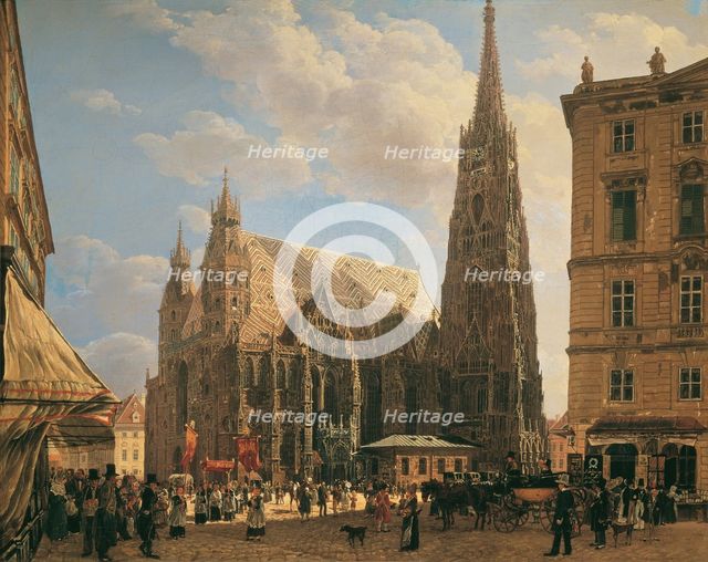 St. Stephen's Cathedral in Vienna, 1832.