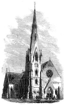 St. Stephen's Church, Albert-Square, Clapham, 1861. Creator: Unknown