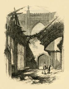 St. Stephen's Chapel. - Interior after the Fire 1881. Creator: Unknown