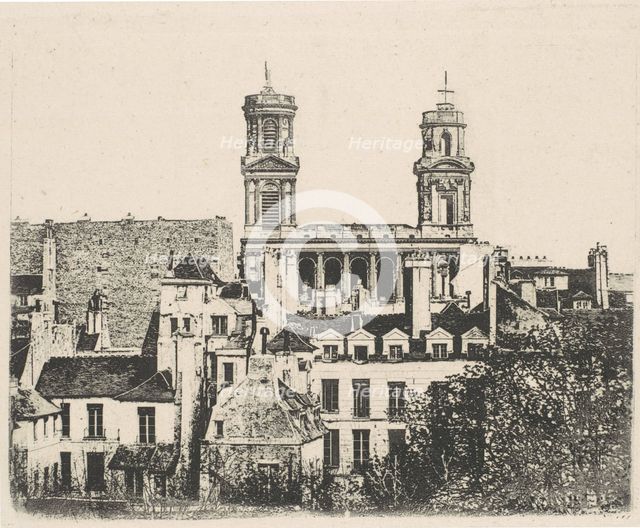 St. Sulpice, Paris, ca. 1841. Creator: Hippolyte Fizeau.
