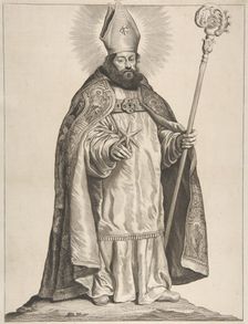 St. Swithbert, 1650. Creator: Cornelis de Visscher