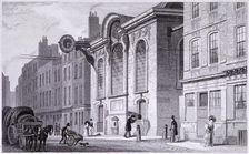 St Swithin London Stone, London, 1831. Artist: James Tingle