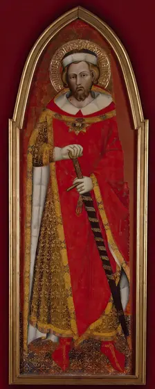St Pontianus (wing of a polyptych), 1383. Creator: Spinello Aretino