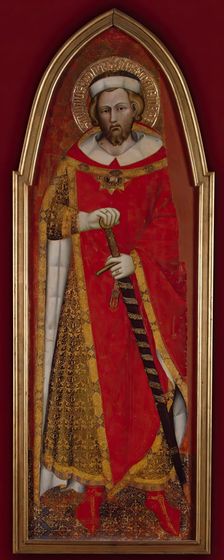 St Pontianus (wing of a polyptych), 1383. Creator: Spinello Aretino
