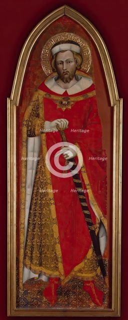 St Pontianus (wing of a polyptych), 1383. Creator: Spinello Aretino.