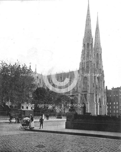 St Patrick's Cathedral, New York, USA, c1900.  Creator: Unknown.