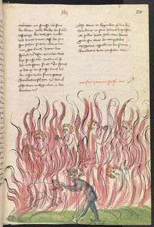 St Patrick's Purgatory. From the Alsacian Legenda Aurea, 1418-1419