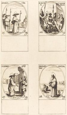 St. Patricia; Sts. Secundus and Alexander; St. Cesarius; St. Augustin. Creator: Jacques Callot