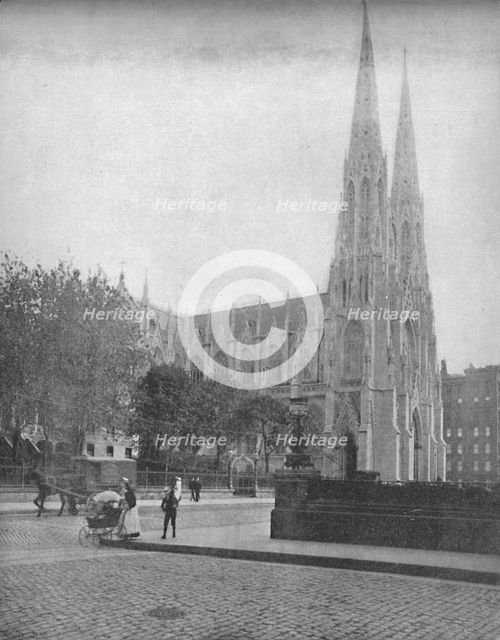 'St. Patrick's Cathedral, New York City', c1897. Creator: Unknown.