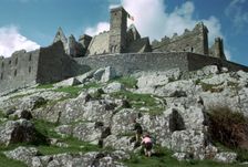 St Patrick's rock and the old cathedral in Cashel. Artist: CM Dixon