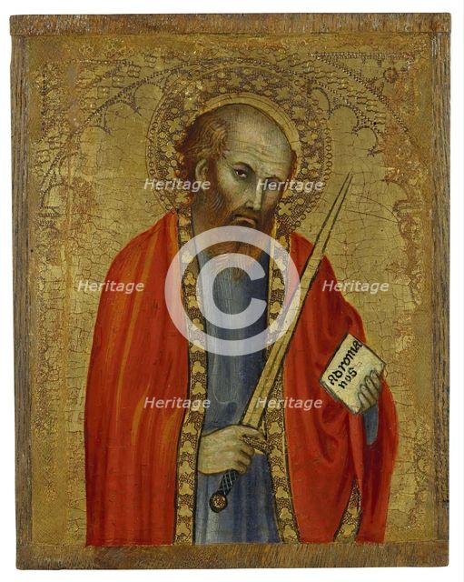 St Paul the Apostle, late 14th - early 15th century . Creator: Taddeo di Bartolo.
