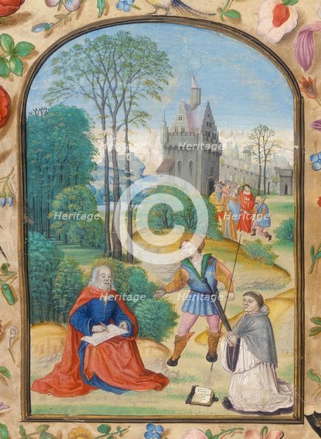 St. Paul Writing His Epistles with John Colet, 1506.  Creator: Unknown.