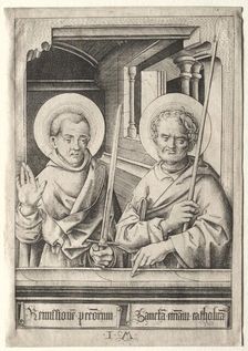 St. Paul and St. Thomas. Creator: Israhel van Meckenem (German, c. 1440-1503)