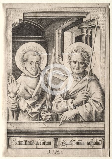St. Paul and St. Thomas. Creator: Israhel van Meckenem (German, c. 1440-1503).