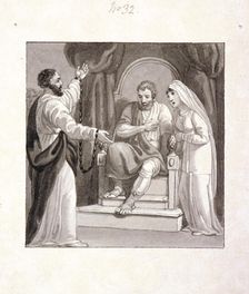 St Paul before the Governor of Caesarea, Felix, and his Wife, Drusilla c1810-1844. Artist: Henry Corbould