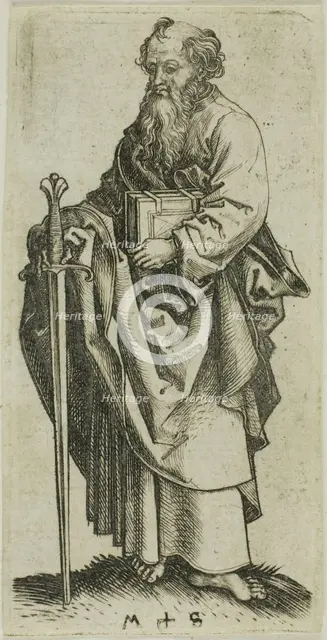 St. Paul, from Apostles, n.d. Creator: Martin Schongauer.