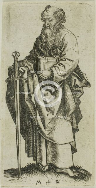 St. Paul, from Apostles, n.d. Creator: Martin Schongauer.