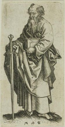 St. Paul, from Apostles, n.d. Creator: Martin Schongauer