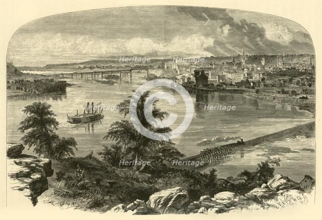 'St. Paul, from Dayton's Bluff', 1874.  Creator: Nathaniel Orr.