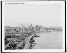 St. Paul from High Bridge, St. Paul, Minn., c1902. Creator: William H. Jackson