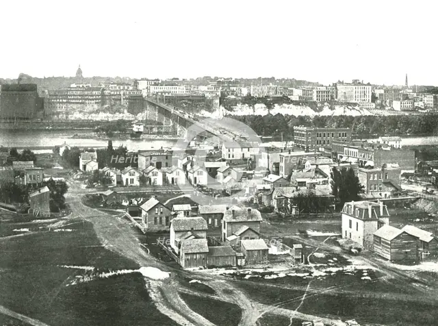 St Paul from the west, USA, 1895.  Creator: Unknown.