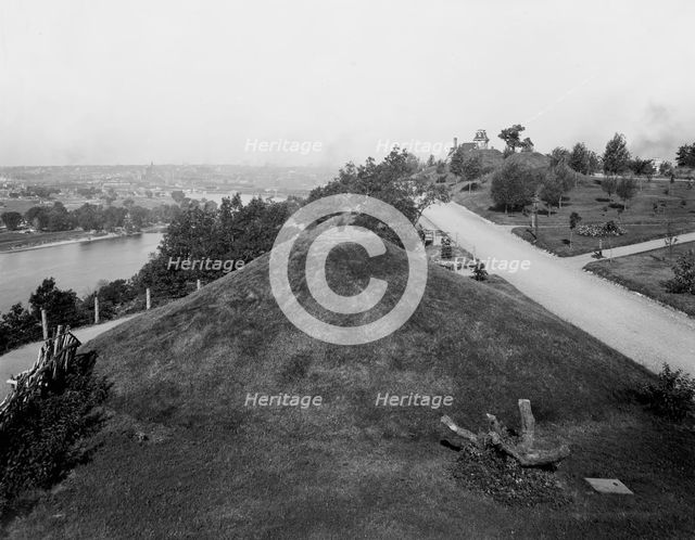 St. Paul, Minn. from the Indian mounds, between 1880 and 1899. Creator: Unknown.