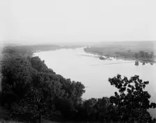 St. Paul, Minn., the Mississippi from the Indian mounds, between 1880 and 1899. Creator: Unknown