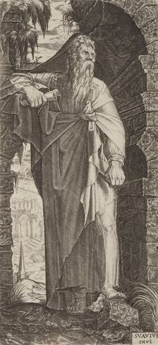 St Paul. Plate 10. From: Christ and the Apostles, 1545. Creator: Lambert Suavius