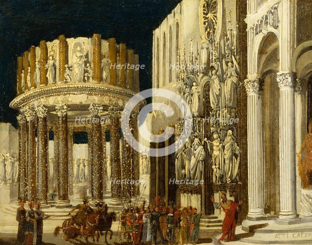 St. Paul Preaching to the Athenians, c1620-1624. Creator: Francois de Nome.