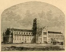St. Paul's after the Fall of the Spire, from a view by Hollar (1897). Creator: Unknown