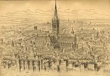 St. Paul's and the Neighbourhood in 1540 (1897). Creator: Unknown