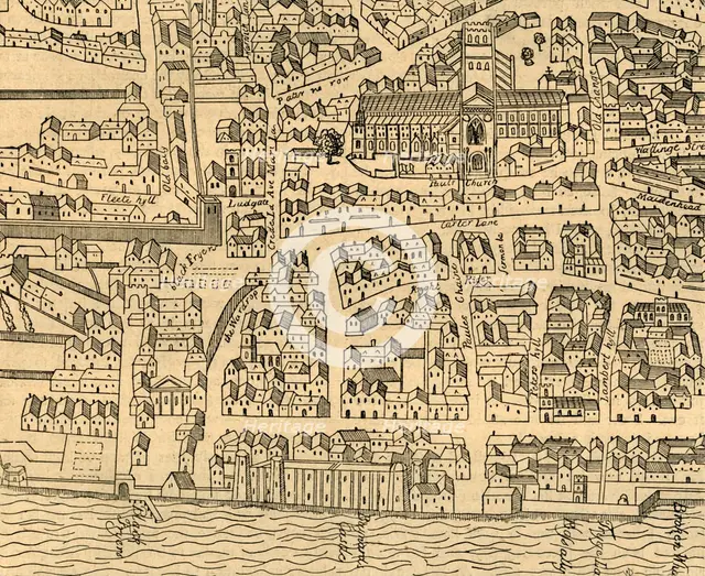 'St. Paul's and Neighbourhood', (1897).  Creator: Unknown.