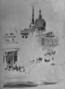 St. Paul's c1884, (1904). Artist: James Abbott McNeill Whistler