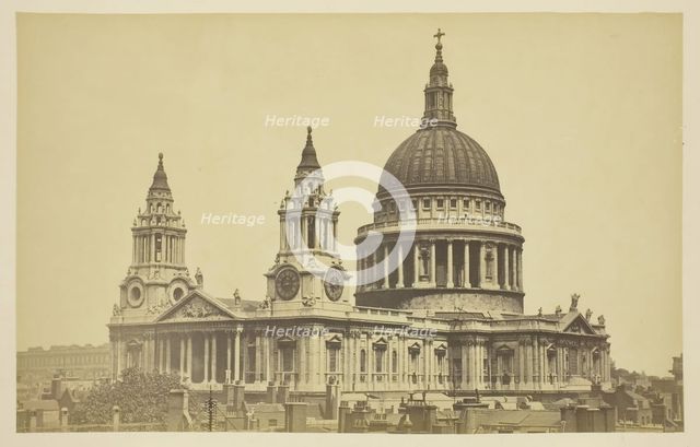 St. Paul's Cathedral, 1850-1900. Creator: Unknown.