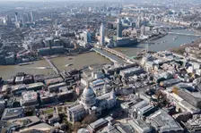 St Paul's Cathedral and view towards the South Bank, London, 2018. Creator: Historic England Staff Photographer