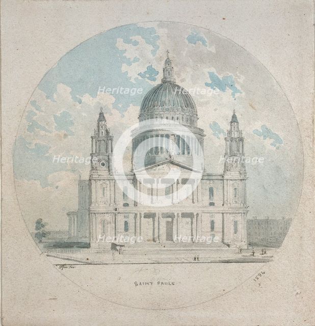 St Paul's Cathedral, c1790. Artist: Thomas Girtin.
