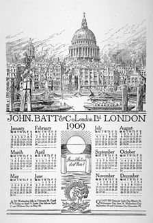 St Paul's Cathedral, City of London, 1908. Artist: William Monk