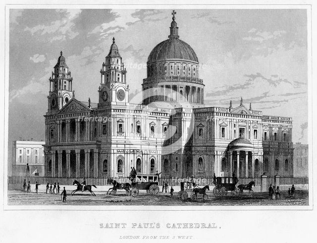St Paul's Cathedral, City of London. Artist: Unknown